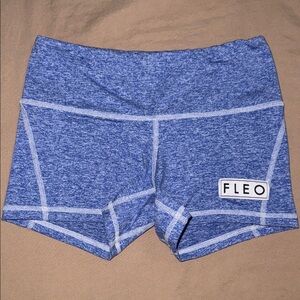Fleo Heathered Blue Athletic Shorts